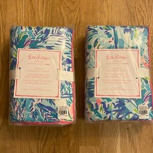 Pottery Barn Teen Lilly Pulitzer Pineapple Party Shams Set of 2